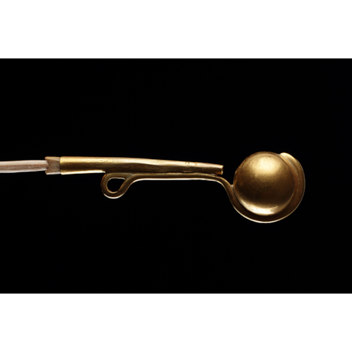 Gold Falconer’s Call or Whistle with Pendant Loop